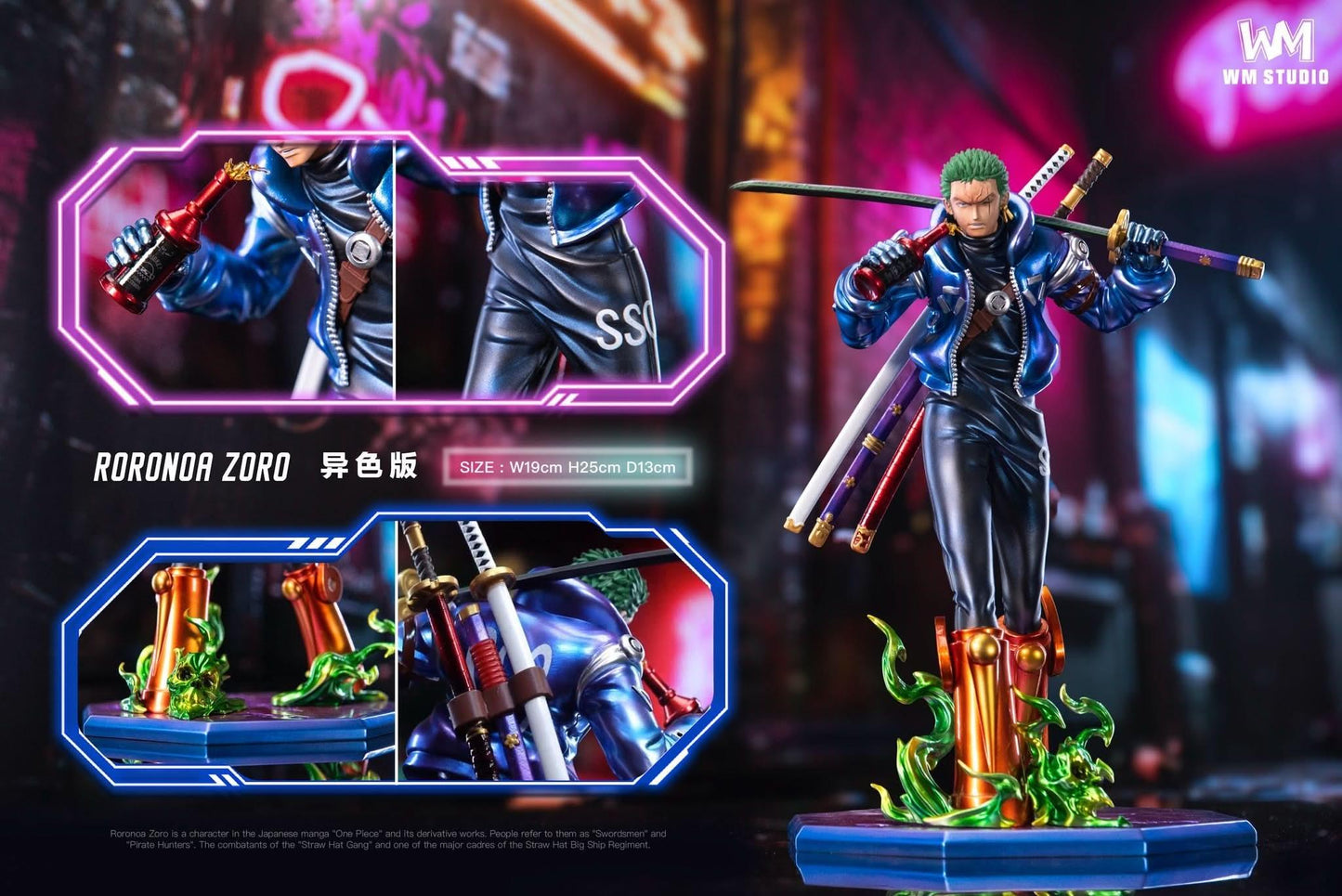 Black Figura de Roronoa Zoro WM Studio, Tienda Anime Costa Rica | Tico Ofertas