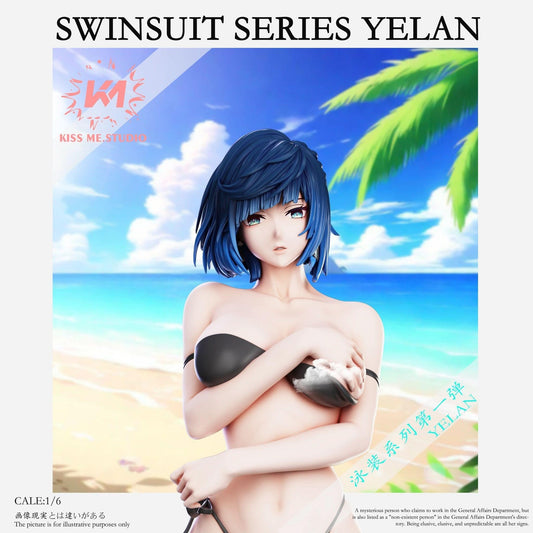 Steel Blue Figura de Yelan de KISS ME Studio, una joya para los fanáticos de Genshin Impact y los coleccionistas de figuras GK | Figuras Anime Online Costa Rica