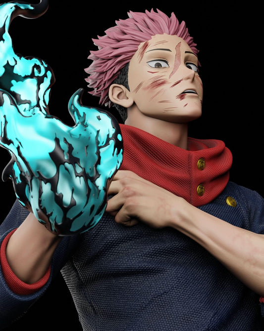Rosy Brown figura de Yuji Itadori y Ryomen Sukuna de Zenkai Studio, ideal para los fanáticos de Jujutsu Kaisen y los coleccionistas de figuras GK | Figuras Anime Costa Rica