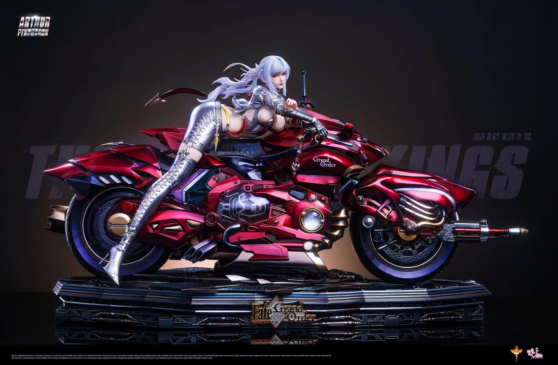 Black Figura DT Studio & UME Studio - Fate Saber·Alter Artria Pendragon Motorcycle | Figuras Anime Costa Rica, Modelo Coleccionable Premium  | Tico ofertas
