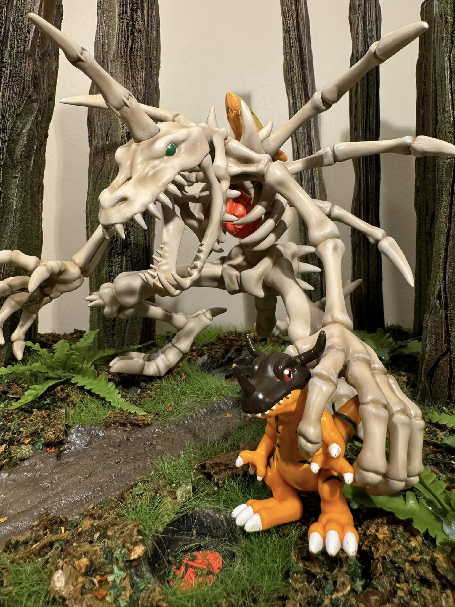 Dark Olive Green Figura Estatua de Resina - Genesis Studio Digimon Monster Skull Greymon GK | Tienda Anime Costa Rica - Tico Ofertas