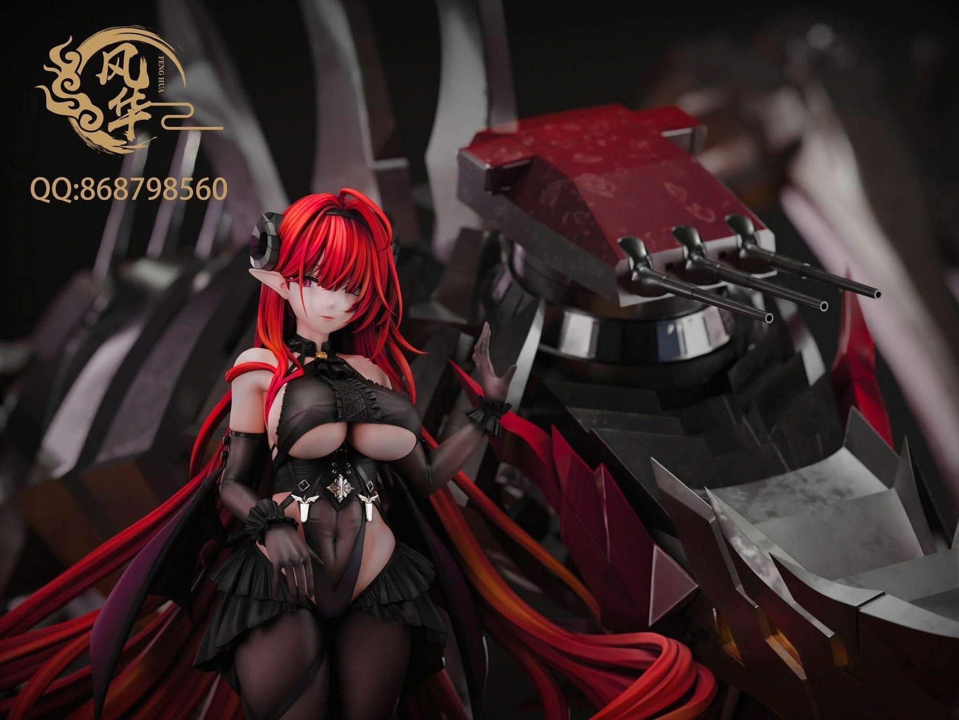 Black Figura Feng Hua Studio - Azur Lane MAX Hindenburg Statue GK | Figuras Anime Costa Rica, Modelo Coleccionable Premium  | Tico ofertas