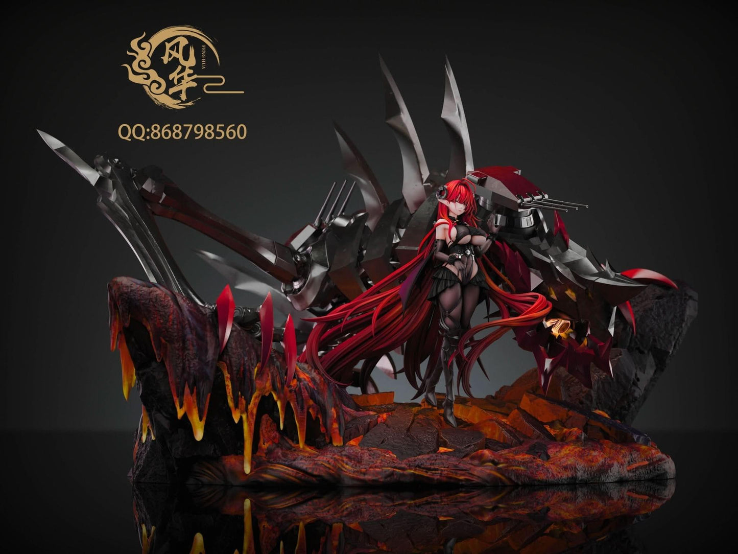 Black Figura Feng Hua Studio - Azur Lane MAX Hindenburg Statue GK | Figuras Anime Costa Rica, Modelo Coleccionable Premium  | Tico ofertas