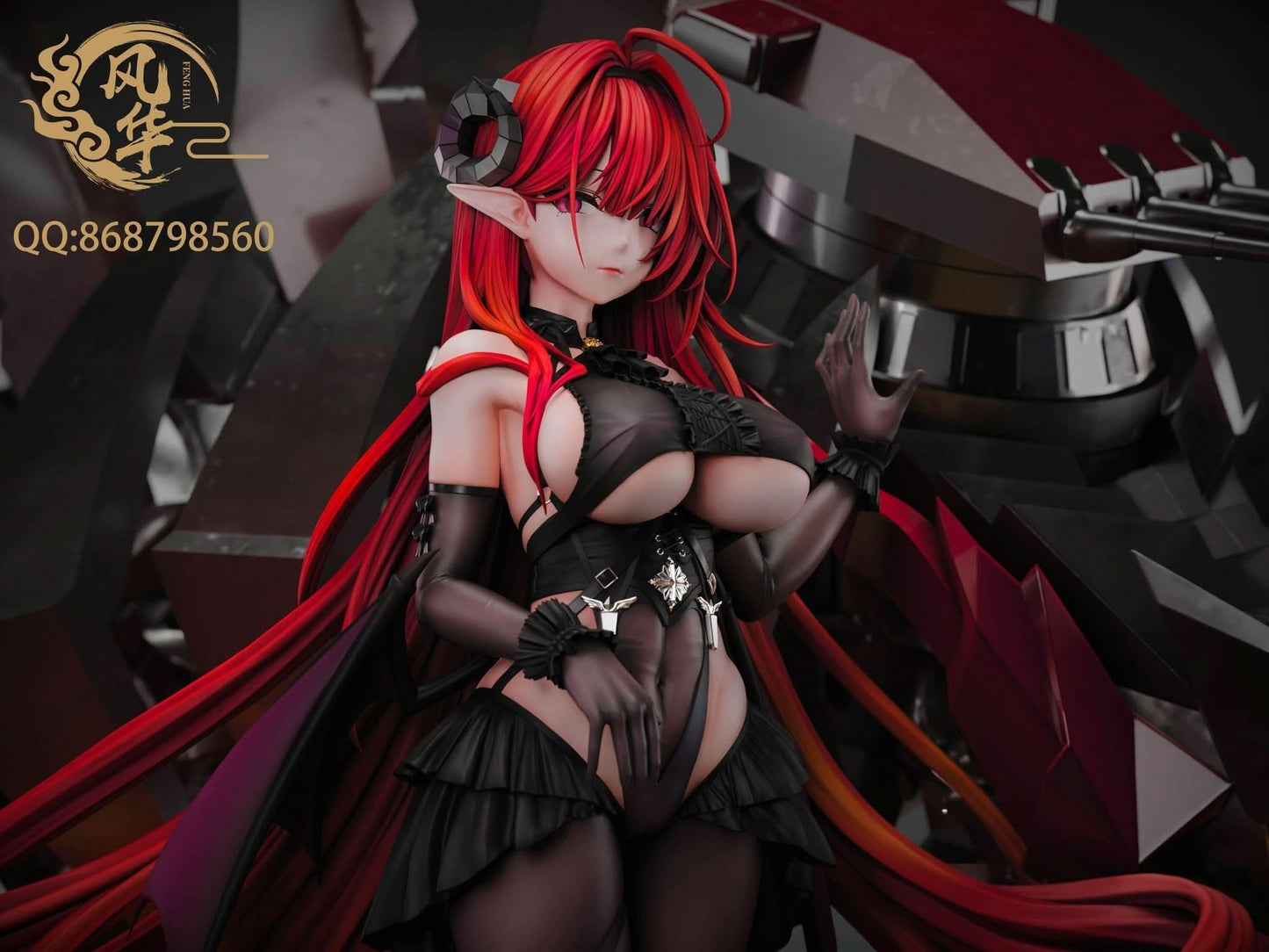 Black Figura Feng Hua Studio - Azur Lane MAX Hindenburg Statue GK | Figuras Anime Costa Rica, Modelo Coleccionable Premium  | Tico ofertas
