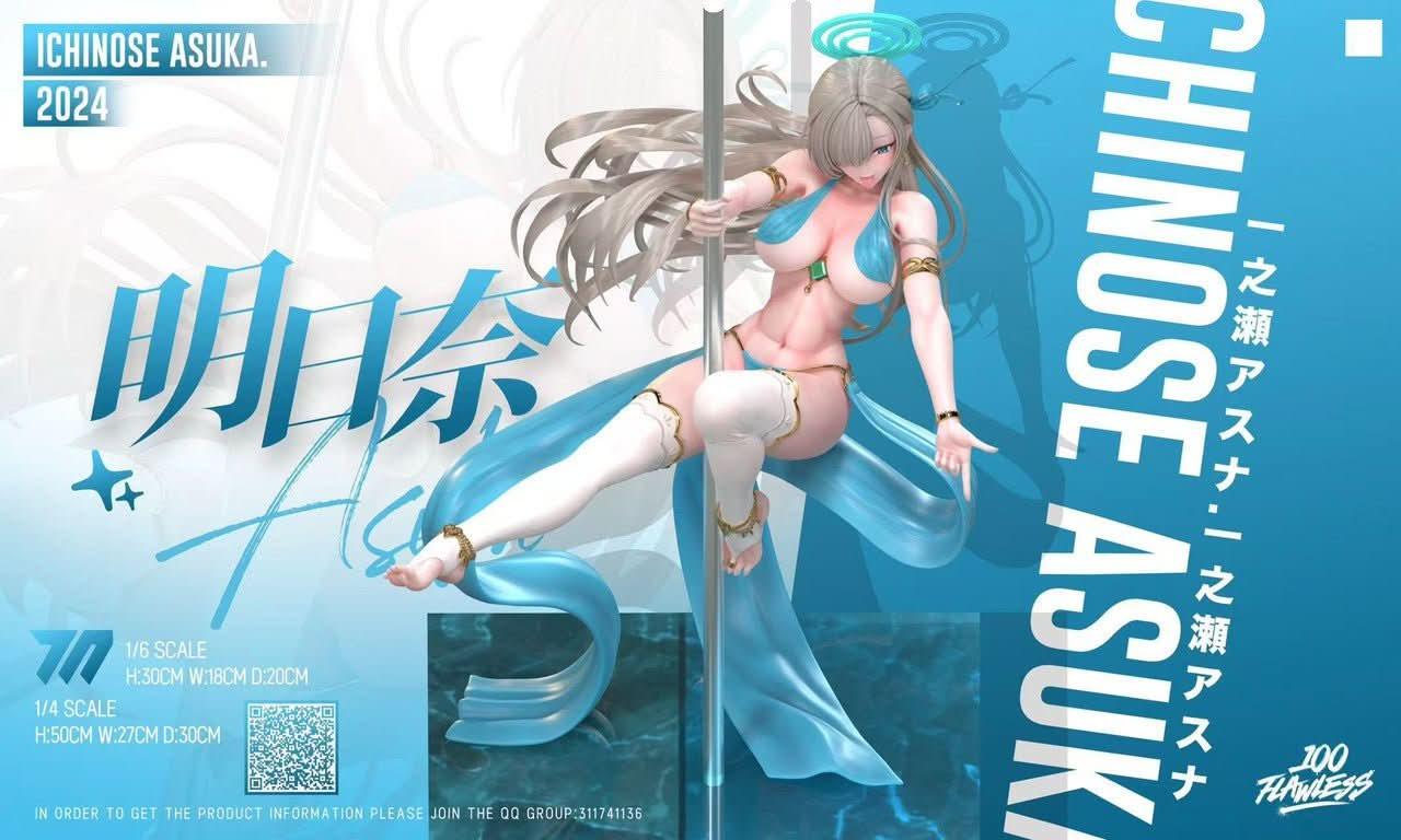Steel Blue Figura Flawless Studio - Blue Archive: Ichinose Asuna Pole Dance   | Figuras Anime Costa Rica, TODO EN ANIME  | Tico ofertas