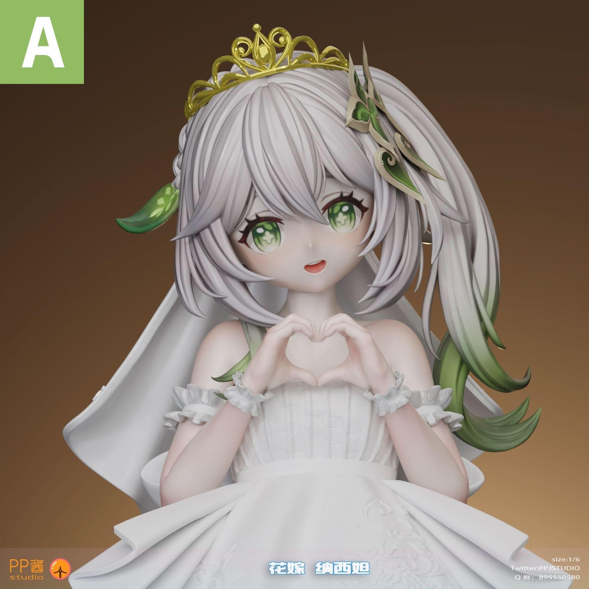 Dark Gray Figura Genshin Impact - Nahida en Vestido de Novia | Figuras Anime Costa Rica, Creada por PP Jiang Studio, Modelo de Colección Exclusiva