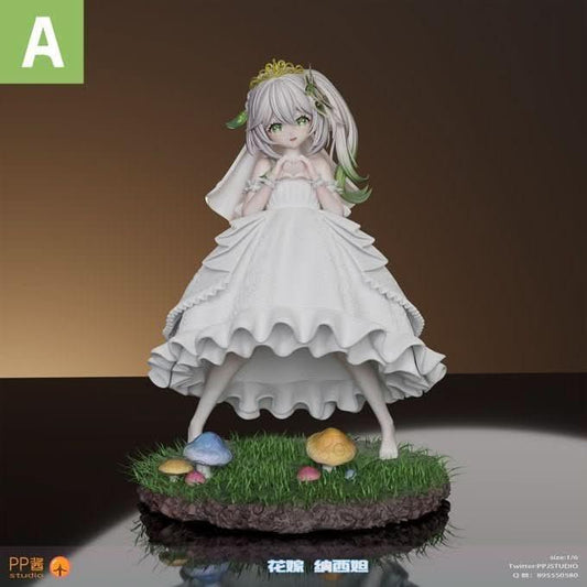Dark Slate Gray Figura Genshin Impact - Nahida en Vestido de Novia | Figuras Anime Costa Rica, Creada por PP Jiang Studio, Modelo de Colección Exclusiva