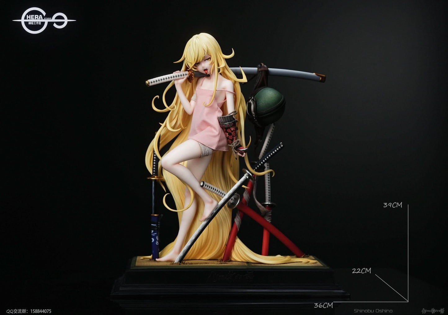 Black Figura HeRa Studio - Bakemonogatari Shinobu Oshino  | Figuras Anime Costa Rica, Modelo Coleccionable Premium  | Tico ofertas