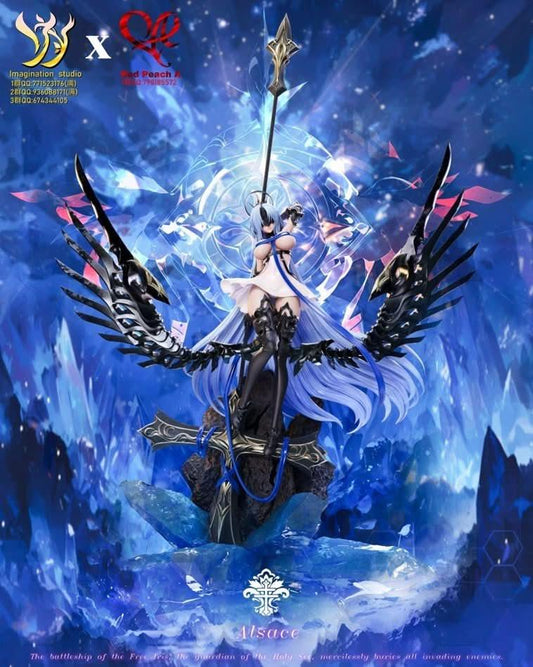 Dark Slate Blue Figura Imagination Studio & Red Peach A Studio - Azur Lane Alsace GK Statue | Figuras Anime Costa Rica, Modelo Coleccionable Premium  | Tico ofertas