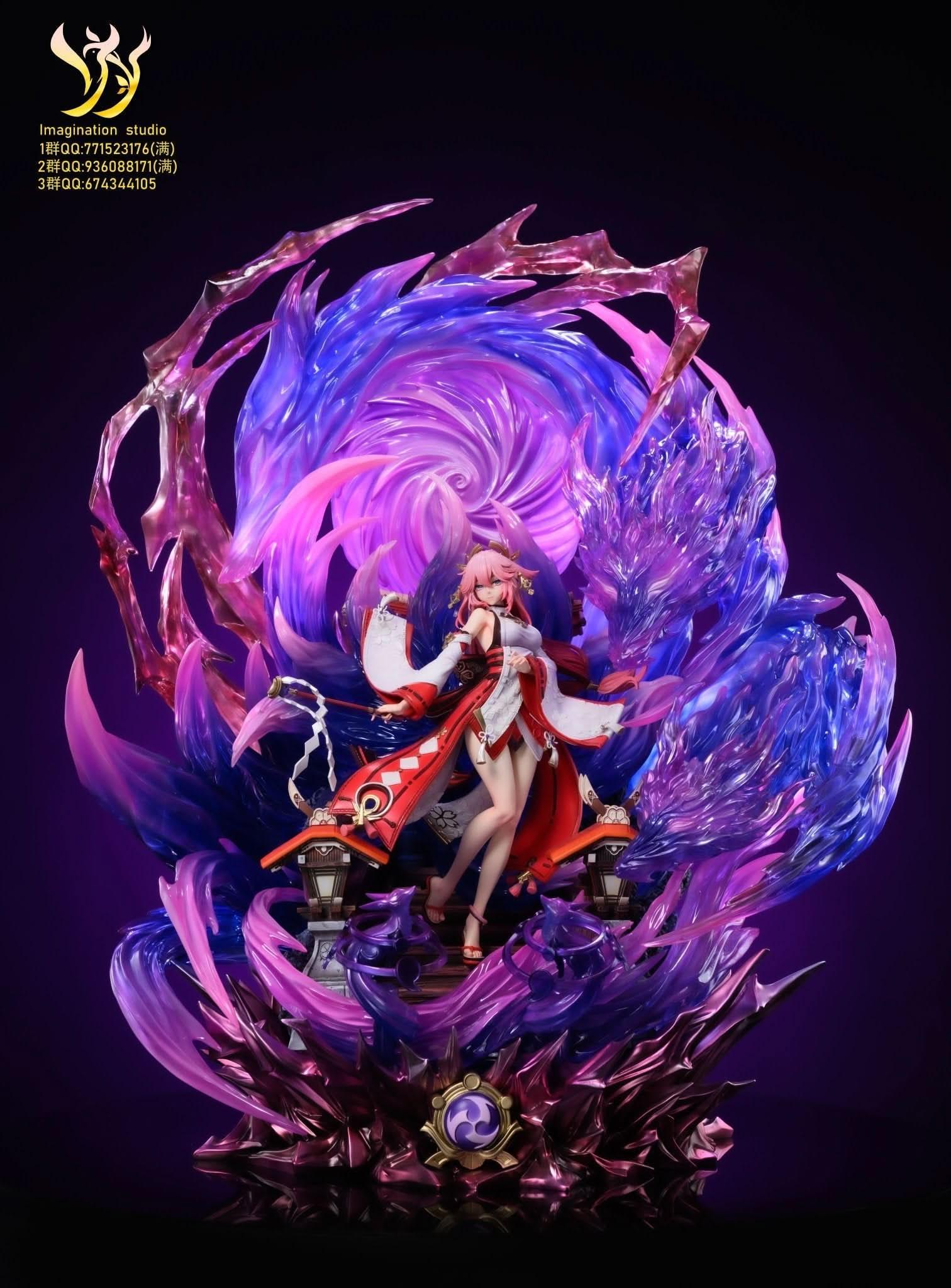 Medium Orchid Figura Imagination Studio - Genshin Impact #2 Yae Miko GK Statue | Figuras Anime Costa Rica, Modelo Coleccionable Premium  | Tico ofertas