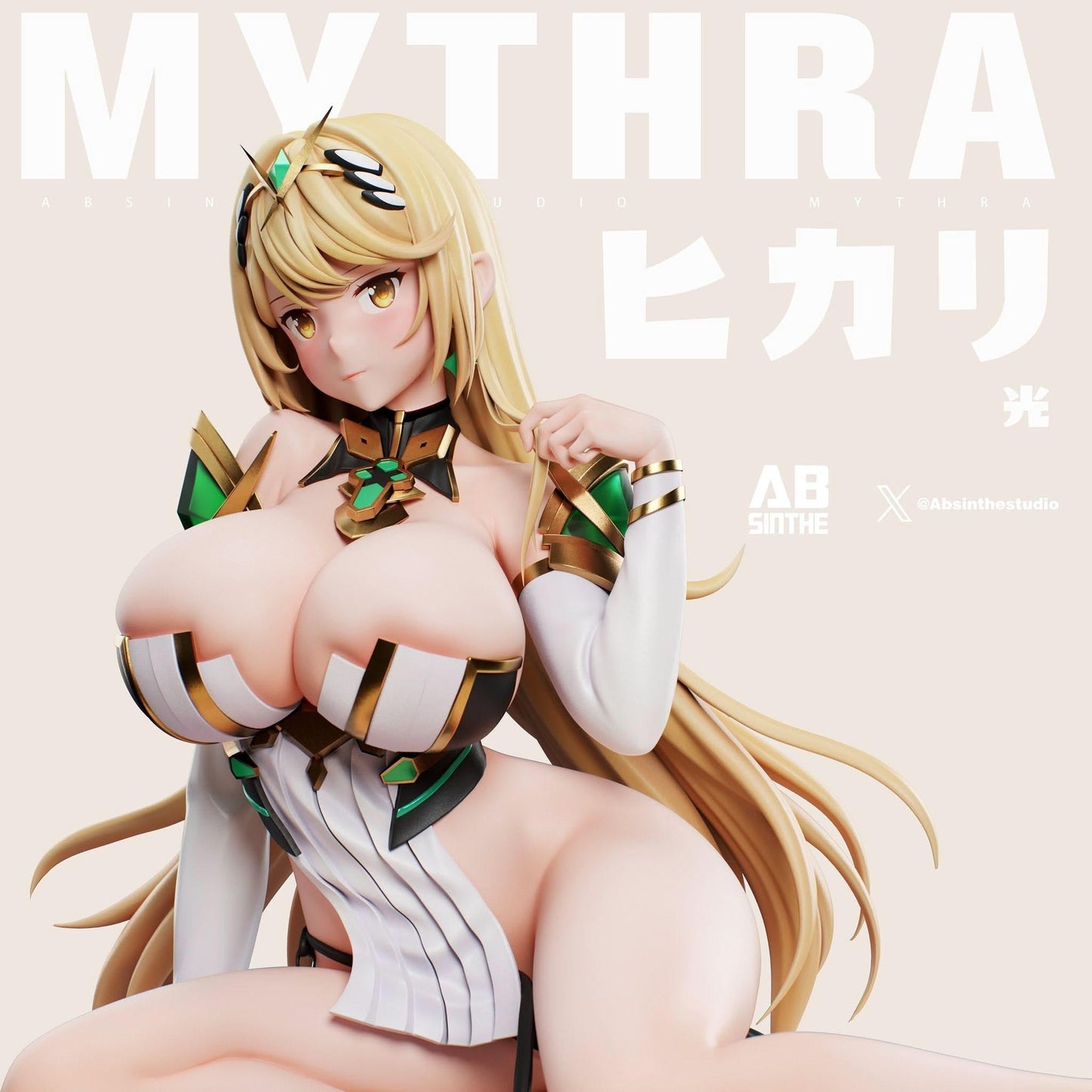 Light Gray Figura Mythra - Xenoblade Chronicles | Figuras Anime Costa Rica, Creada por ABsinthe Studio, Modelo Coleccionable Premium