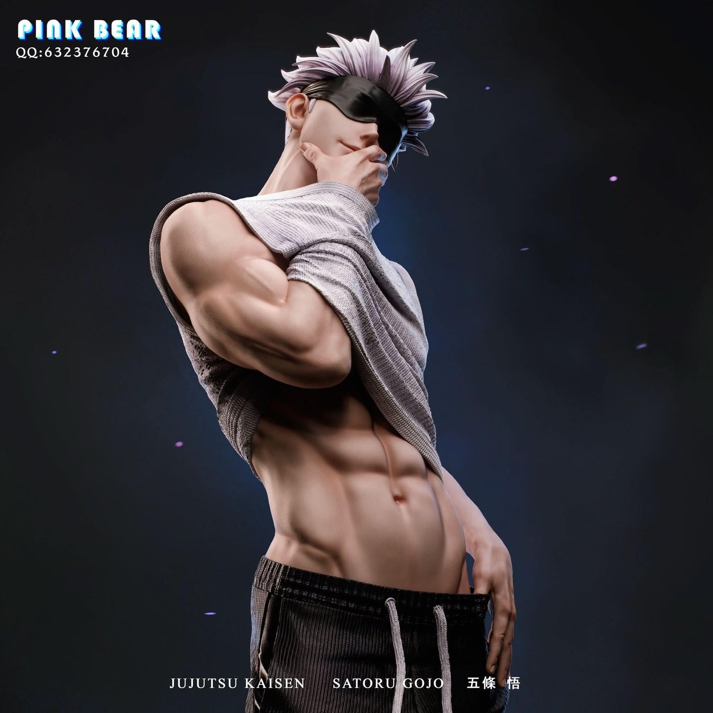 Black Figura Jujutsu Kaisen Satoru Gojo Pink Bear Studio | Figuras Anime Costa Rica  | Tico ofertas