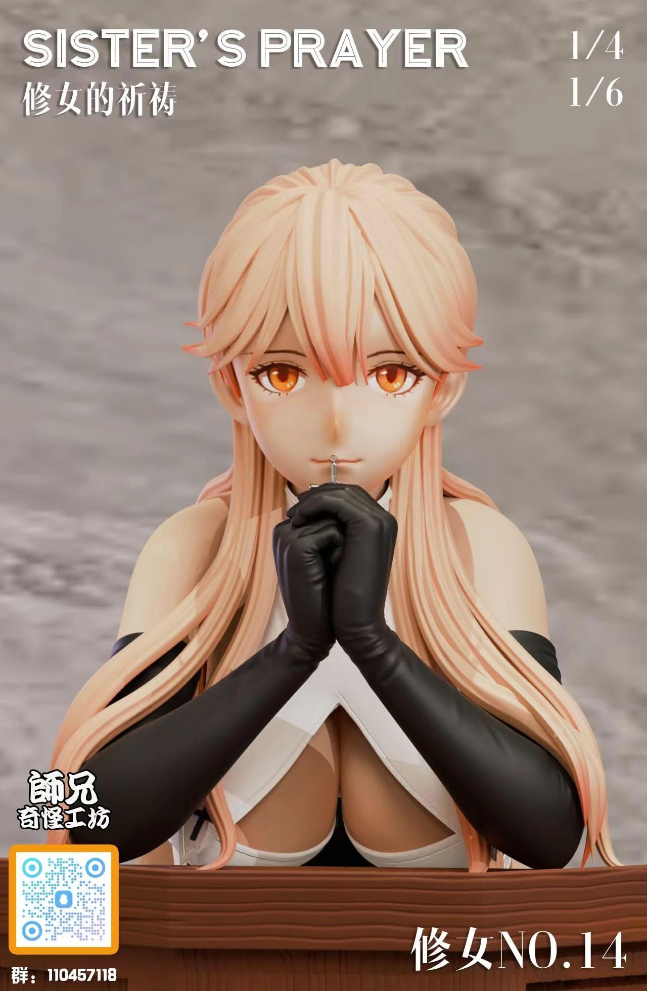 Rosy Brown Figura Shi Xiong de Qi Guai Gong Fang Studio - Original Nun's Prayer Sister-14 GK Statue | Figuras Anime Costa Rica, Modelo Coleccionable Premium  | Tico ofertas