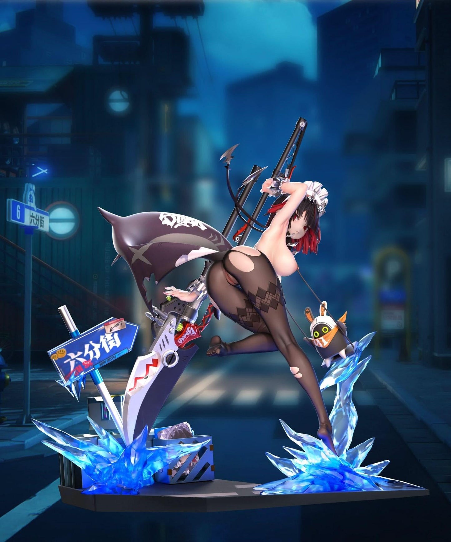 Dark Slate Gray Figura Shu Ju Hong Liu Studio - Zenless Zone Zero Ellen Joe Statue GK | Figuras Anime Costa Rica, Modelo Coleccionable Premium | Tico ofertas