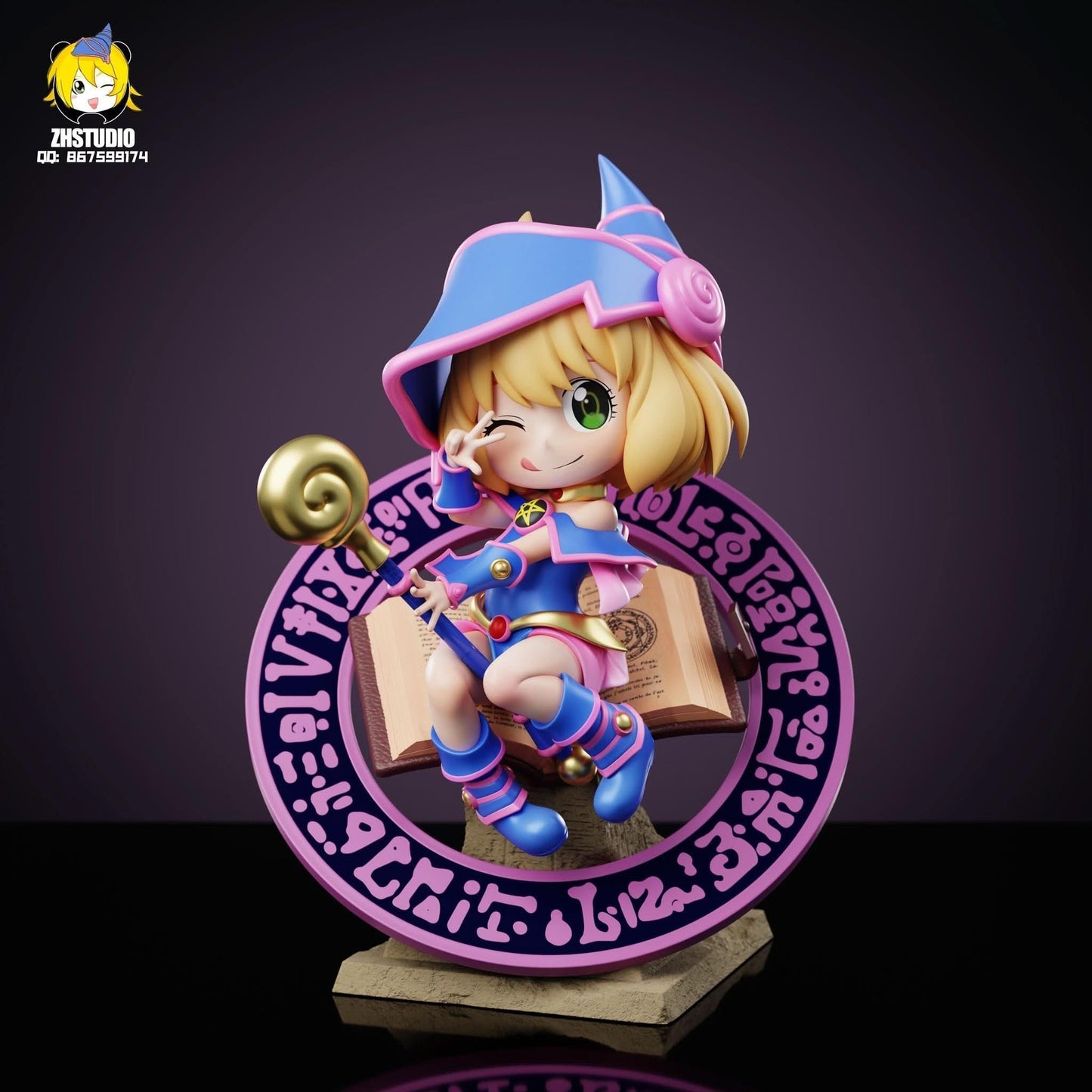 Black Figura ZH Studio - Spy x Family Anya Forger COS Dark Magician Girl GK Statue | Figuras Anime Costa Rica, Modelo Coleccionable Premium  | Tico ofertas