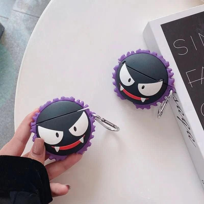 Light Gray Funda Protectora Pokémon para AirPods 1, 2, 3 y Pro - Pikachu | Figuras Anime Costa Rica, Estuche de Auriculares Inalámbricos, Colección y Regalo