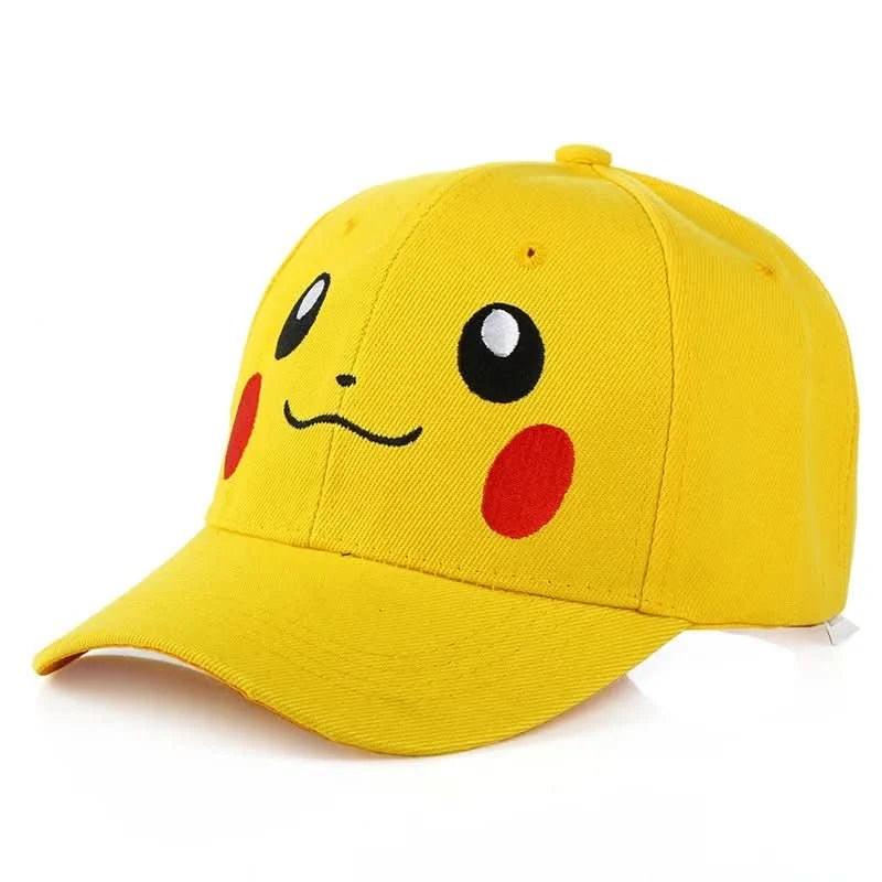 Gorra de Beisbol Anime Pokémon - Pikachu | Figuras Anime Costa Rica, Sombrero Ajustable de Cosplay, Cap de Hip Hop para Niños y Niñas, Regalo y Juguete - Tico Ofertas