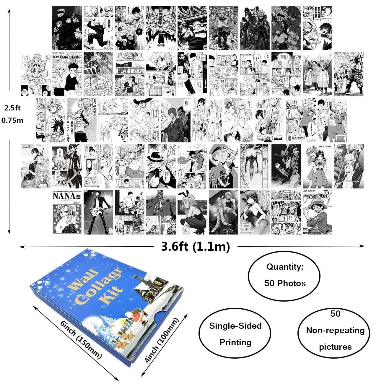 Light Gray Kit de Pósters Estéticos Anime y Manga para Pared | Tienda Anime Costa Rica - Tico Ofertas