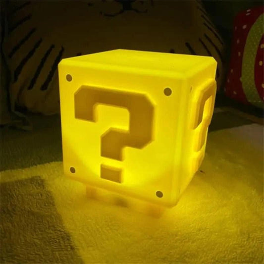 Dark Goldenrod Lámpara de Noche Infantil Mario Bros - LED USB Super Game con Marca de Interrogación | Tienda Anime Costa Rica - Tico Ofertas
