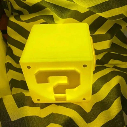 Goldenrod Lámpara de Noche Infantil Mario Bros - LED USB Super Game con Marca de Interrogación | Tienda Anime Costa Rica - Tico Ofertas