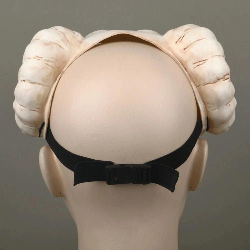 Dim Gray Máscara de Anime Bleach - Neliel, Casco de Cuernos de Cabra, Guerra Milenaria | Figuras Anime Costa Rica, Accesorios de Halloween, Prop de Calavera