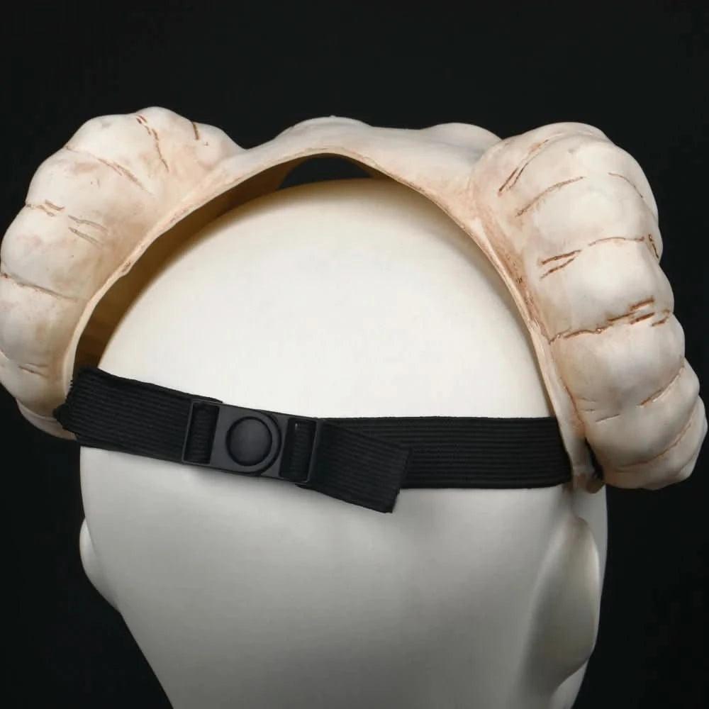 Light Gray Máscara de Anime Bleach - Neliel, Casco de Cuernos de Cabra, Guerra Milenaria | Figuras Anime Costa Rica, Accesorios de Halloween, Prop de Calavera