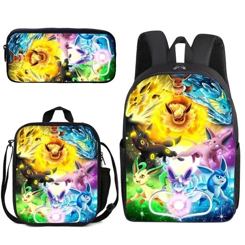 Mochila Escolar Pokémon para Niños - Pikachu Kawaii | Figuras Anime Costa Rica, Bolsa de Almacenamiento Grande para Viaje y Estudiantes, Juguete y Mochila para Niños - Tico Ofertas