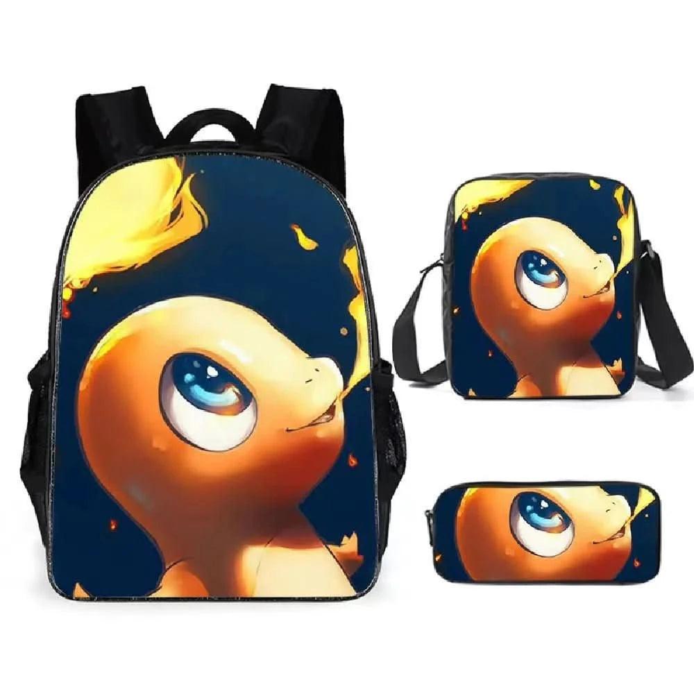 Mochila Escolar Pokémon para Niños - Pikachu Kawaii | Figuras Anime Costa Rica, Bolsa de Almacenamiento Grande para Viaje y Estudiantes, Juguete y Mochila para Niños - Tico Ofertas