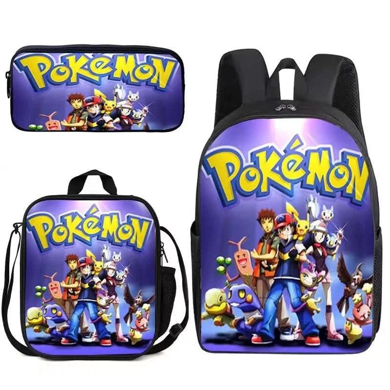 Mochila Escolar Pokémon para Niños - Pikachu Kawaii | Figuras Anime Costa Rica, Bolsa de Almacenamiento Grande para Viaje y Estudiantes, Juguete y Mochila para Niños - Tico Ofertas
