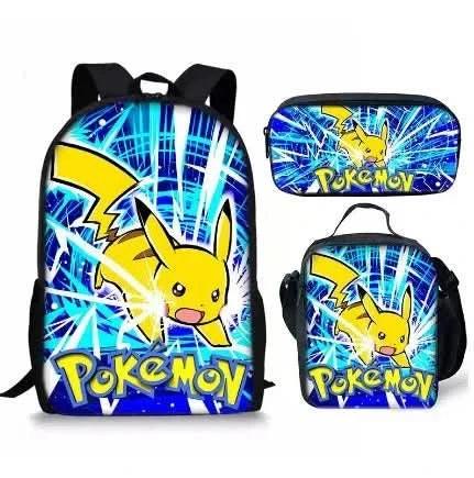 Mochila Escolar Pokémon para Niños - Pikachu Kawaii | Figuras Anime Costa Rica, Bolsa de Almacenamiento Grande para Viaje y Estudiantes, Juguete y Mochila para Niños - Tico Ofertas