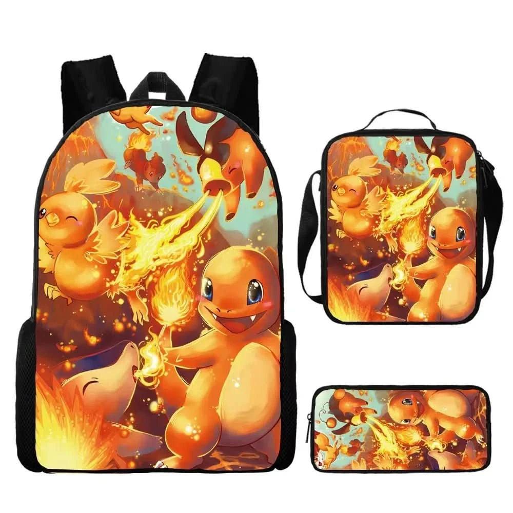 Mochila Escolar Pokémon para Niños - Pikachu Kawaii | Figuras Anime Costa Rica, Bolsa de Almacenamiento Grande para Viaje y Estudiantes, Juguete y Mochila para Niños - Tico Ofertas