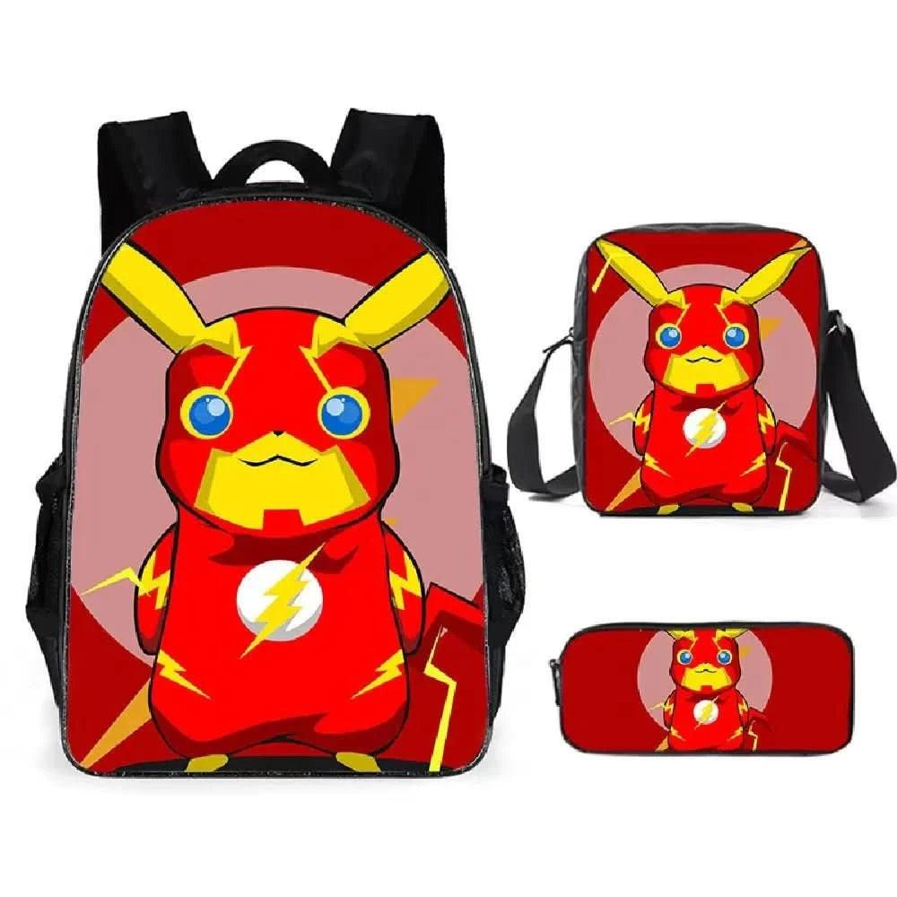 Mochila Escolar Pokémon para Niños - Pikachu Kawaii | Figuras Anime Costa Rica, Bolsa de Almacenamiento Grande para Viaje y Estudiantes, Juguete y Mochila para Niños - Tico Ofertas