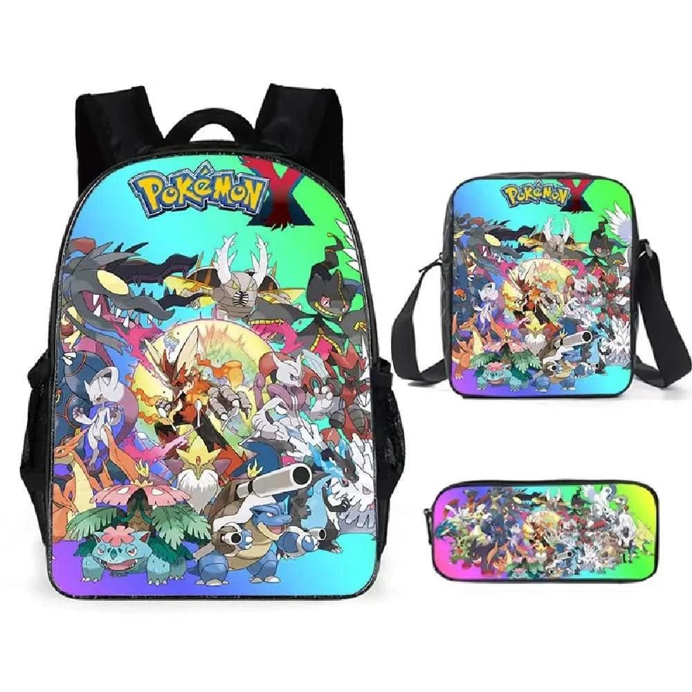 Mochila Escolar Pokémon para Niños - Pikachu Kawaii | Figuras Anime Costa Rica, Bolsa de Almacenamiento Grande para Viaje y Estudiantes, Juguete y Mochila para Niños - Tico Ofertas