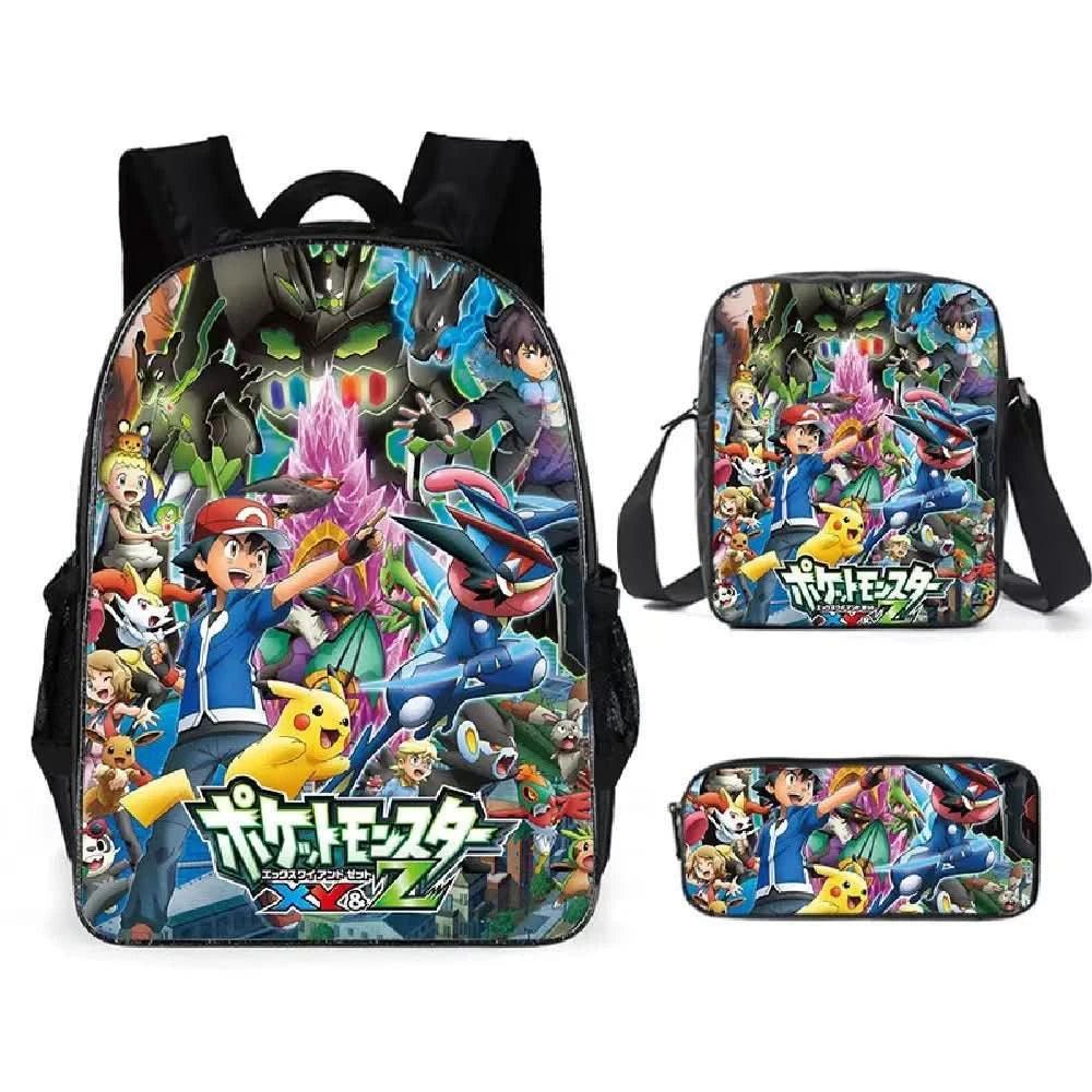 Mochila Escolar Pokémon para Niños - Pikachu Kawaii | Figuras Anime Costa Rica, Bolsa de Almacenamiento Grande para Viaje y Estudiantes, Juguete y Mochila para Niños - Tico Ofertas
