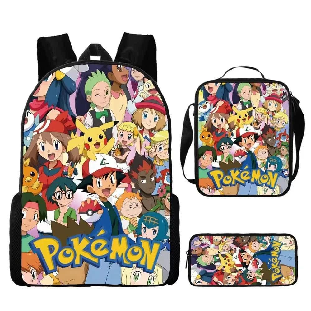 Mochila Escolar Pokémon para Niños - Pikachu Kawaii | Figuras Anime Costa Rica, Bolsa de Almacenamiento Grande para Viaje y Estudiantes, Juguete y Mochila para Niños - Tico Ofertas