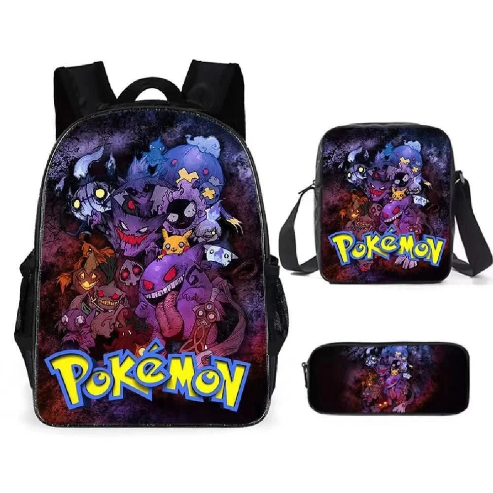 Mochila Escolar Pokémon para Niños - Pikachu Kawaii | Figuras Anime Costa Rica, Bolsa de Almacenamiento Grande para Viaje y Estudiantes, Juguete y Mochila para Niños - Tico Ofertas