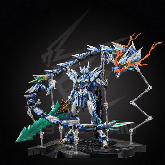 Estatuilla Robot Collectible | MN-Q03 Blue Green Dragon Ao Bing | Motor Nuclear | Tienda Anime Costa Rica | Tico Ofertas Motor Nuclear