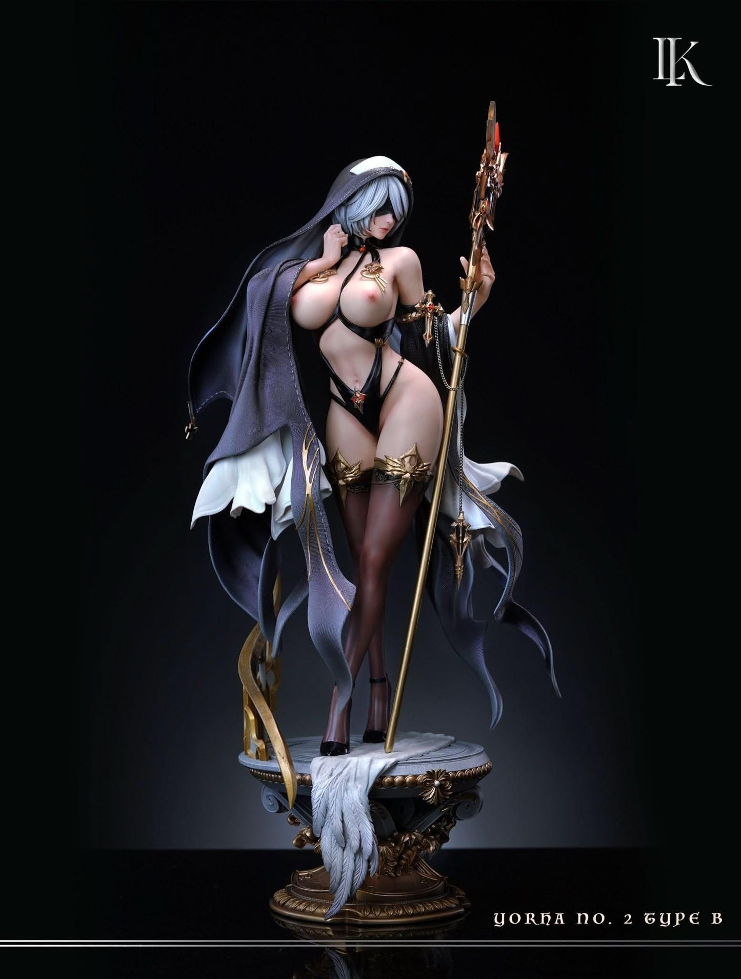 NieR 1/4 - 2B Ultimate Female Sculpture Series #1 | Figuras Anime Costa Rica, Creada por LK Studio, Escultura Coleccionable Premium - Tico Ofertas