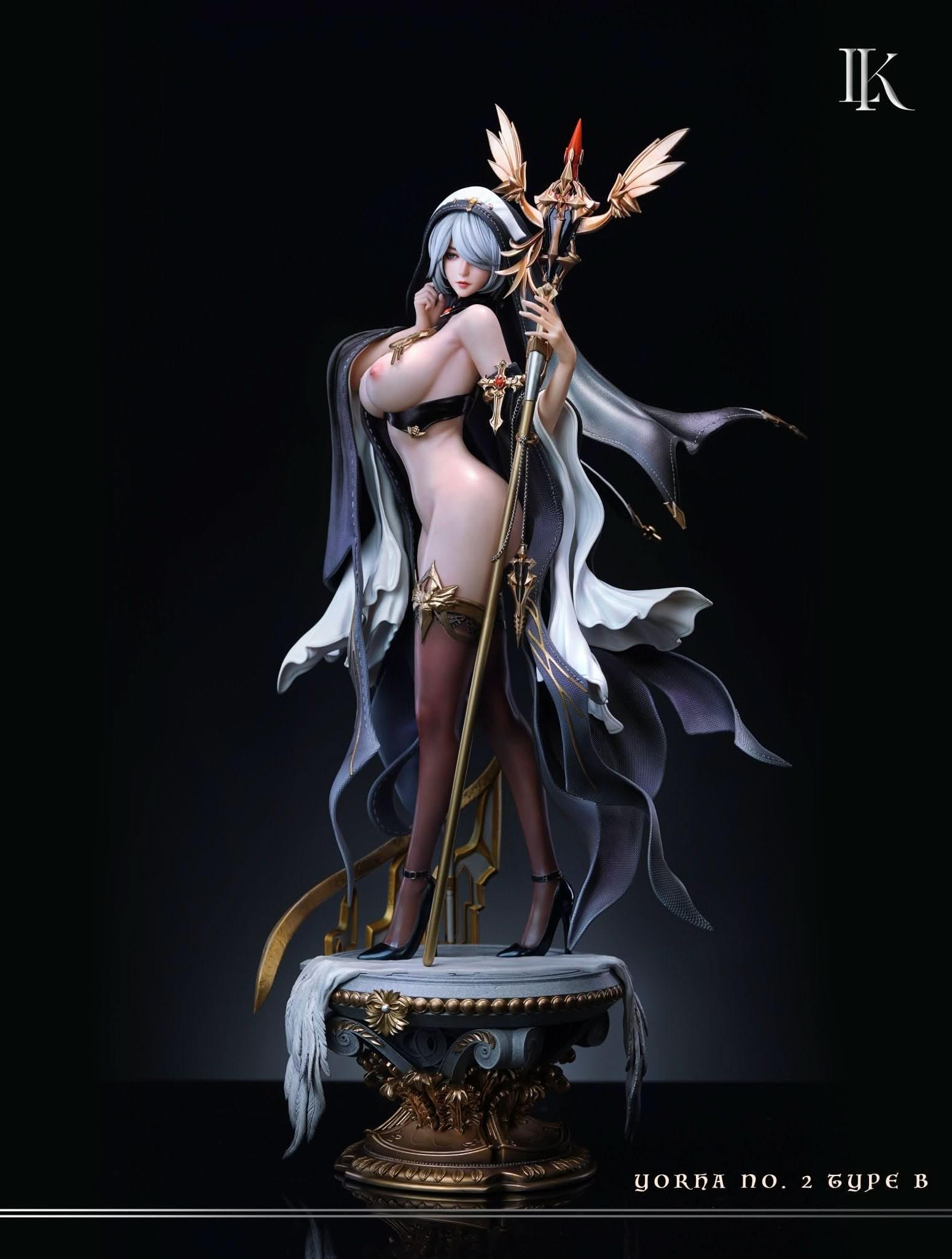 Black NieR 1/4 - 2B Ultimate Female Sculpture Series #1 | Figuras Anime Costa Rica, Creada por LK Studio, Escultura Coleccionable Premium