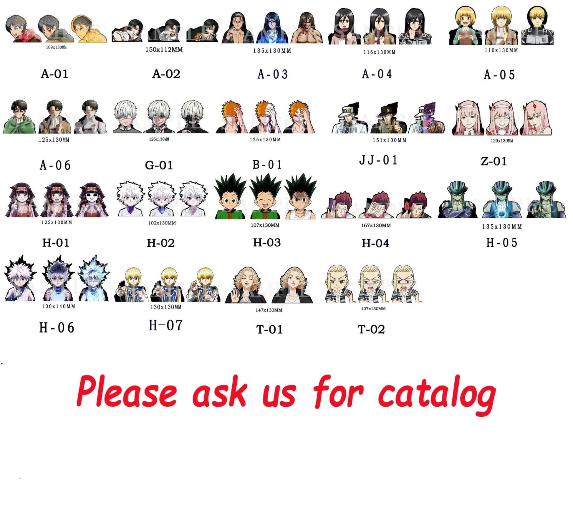 Dark Slate Gray Stickers 3D Anime Chainsaw Man Power - Motion Car Decor | Tienda Anime Costa Rica - Tico Ofertas