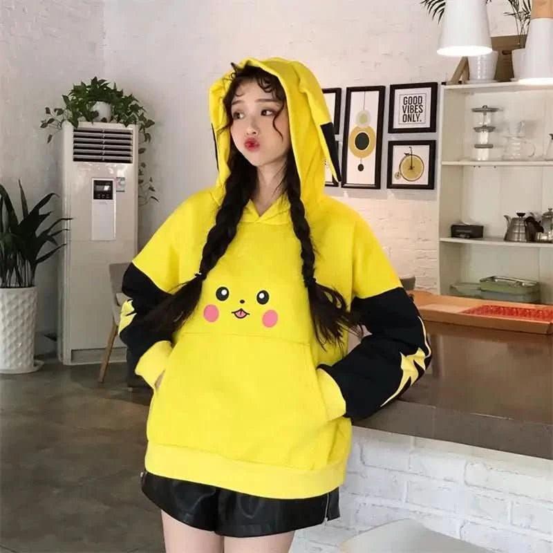 Sudadera Hoodie Anime Pikachu - ¡Confort y Estilo Adorable! | Tienda Anime Costa Rica - Tico Ofertas - Tico Ofertas
