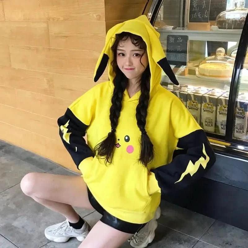 Sudadera Hoodie Anime Pikachu - ¡Confort y Estilo Adorable! | Tienda Anime Costa Rica - Tico Ofertas - Tico Ofertas