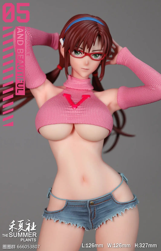 Dim Gray Estatuilla Neon Genesis Evangelion | Mari Makinami Illustrious | THE SUMMER PLANTS Studio | Summer Girlfriend Series | Tico Ofertas