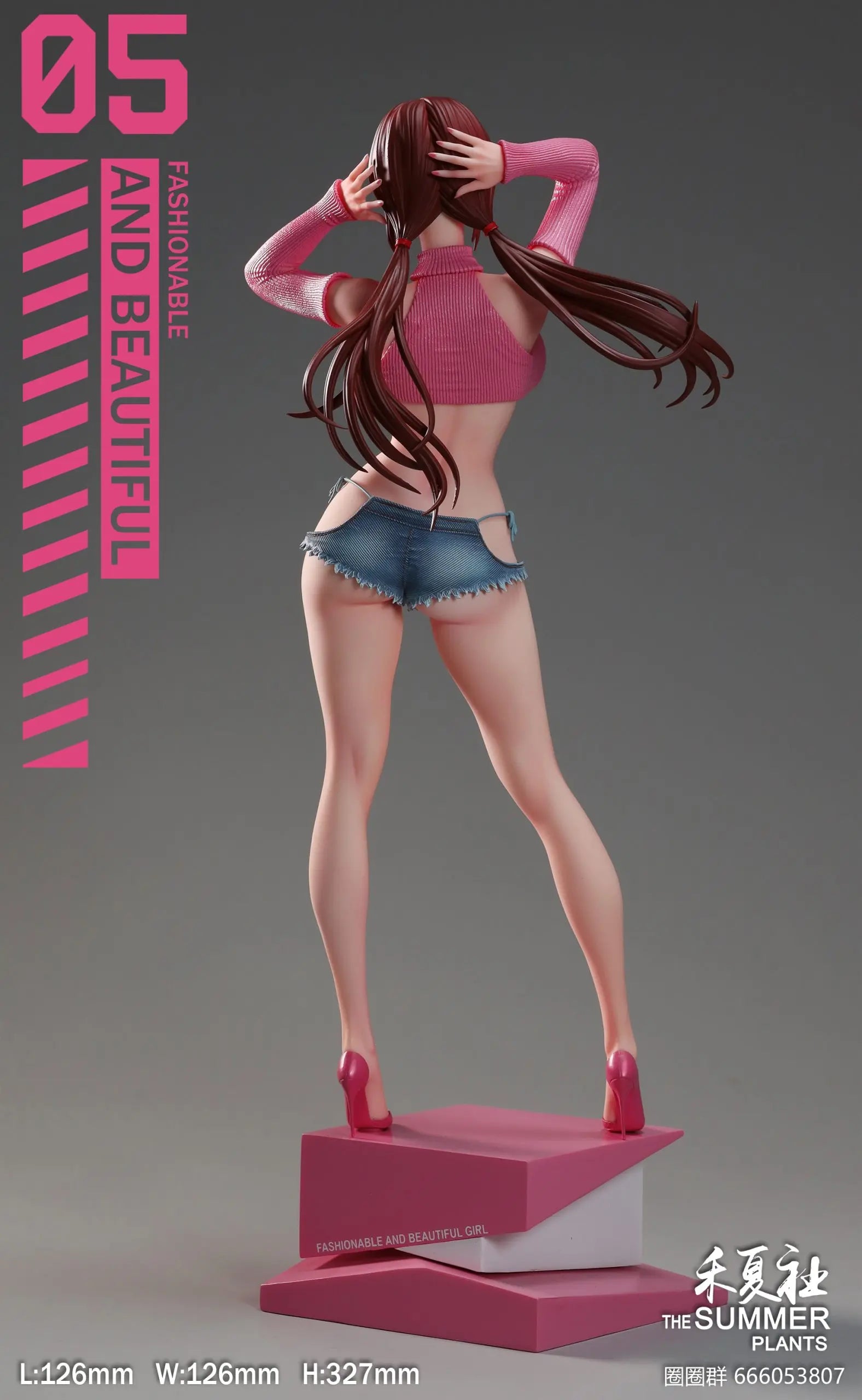 Dim Gray Estatuilla Neon Genesis Evangelion | Mari Makinami Illustrious | THE SUMMER PLANTS Studio | Summer Girlfriend Series | Tico Ofertas