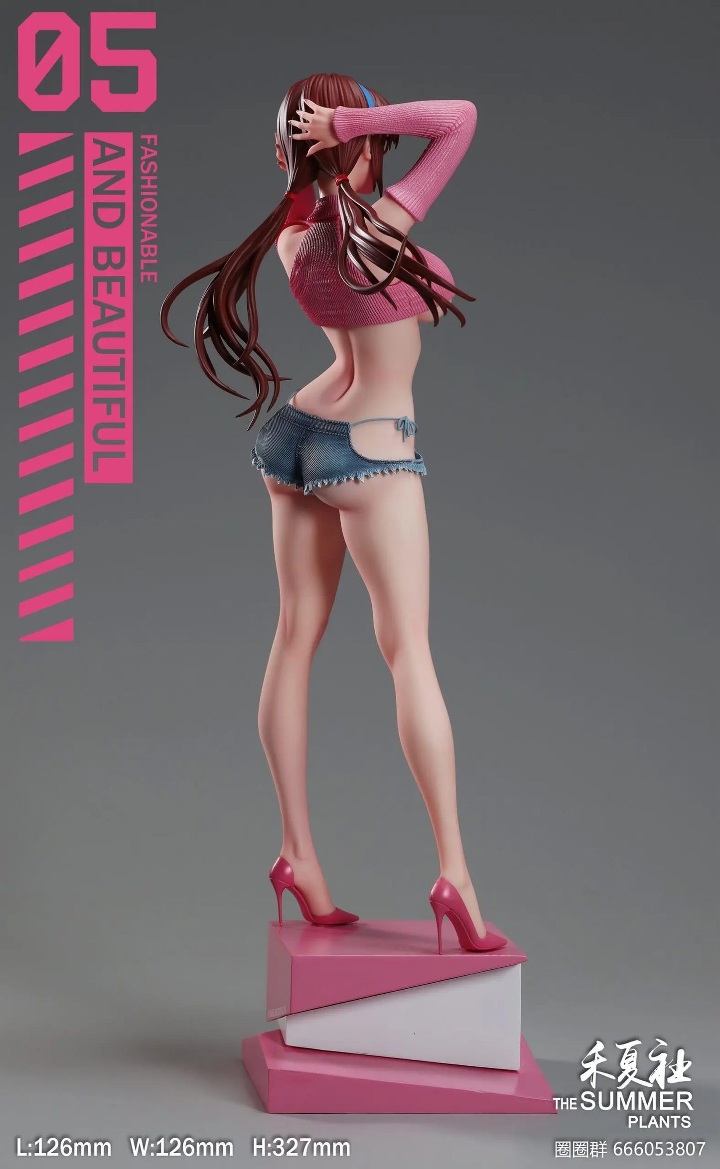 Dim Gray Estatuilla Neon Genesis Evangelion | Mari Makinami Illustrious | THE SUMMER PLANTS Studio | Summer Girlfriend Series | Tico Ofertas