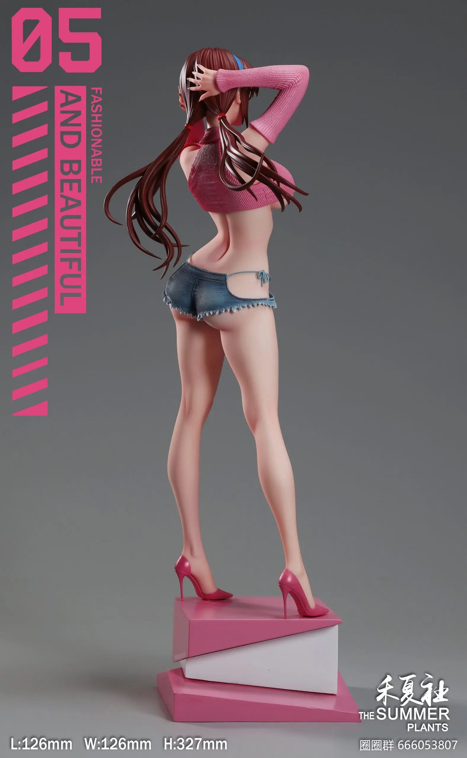 Dim Gray Estatuilla Neon Genesis Evangelion | Mari Makinami Illustrious | THE SUMMER PLANTS Studio | Summer Girlfriend Series | Tico Ofertas