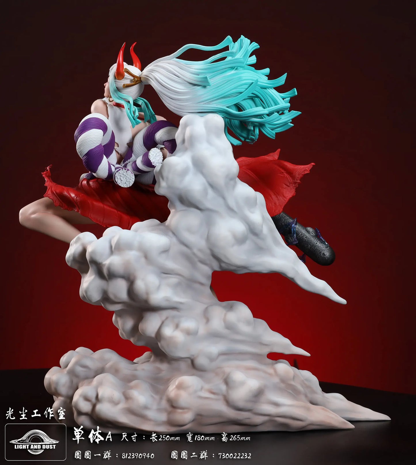 Gray Estatuilla One Piece x Dragon Ball | Android 18 vs Yamato | Light and Dust Studio | Serie Tenkaichi Beauty Martial Budokai #1 | Tico Ofertas