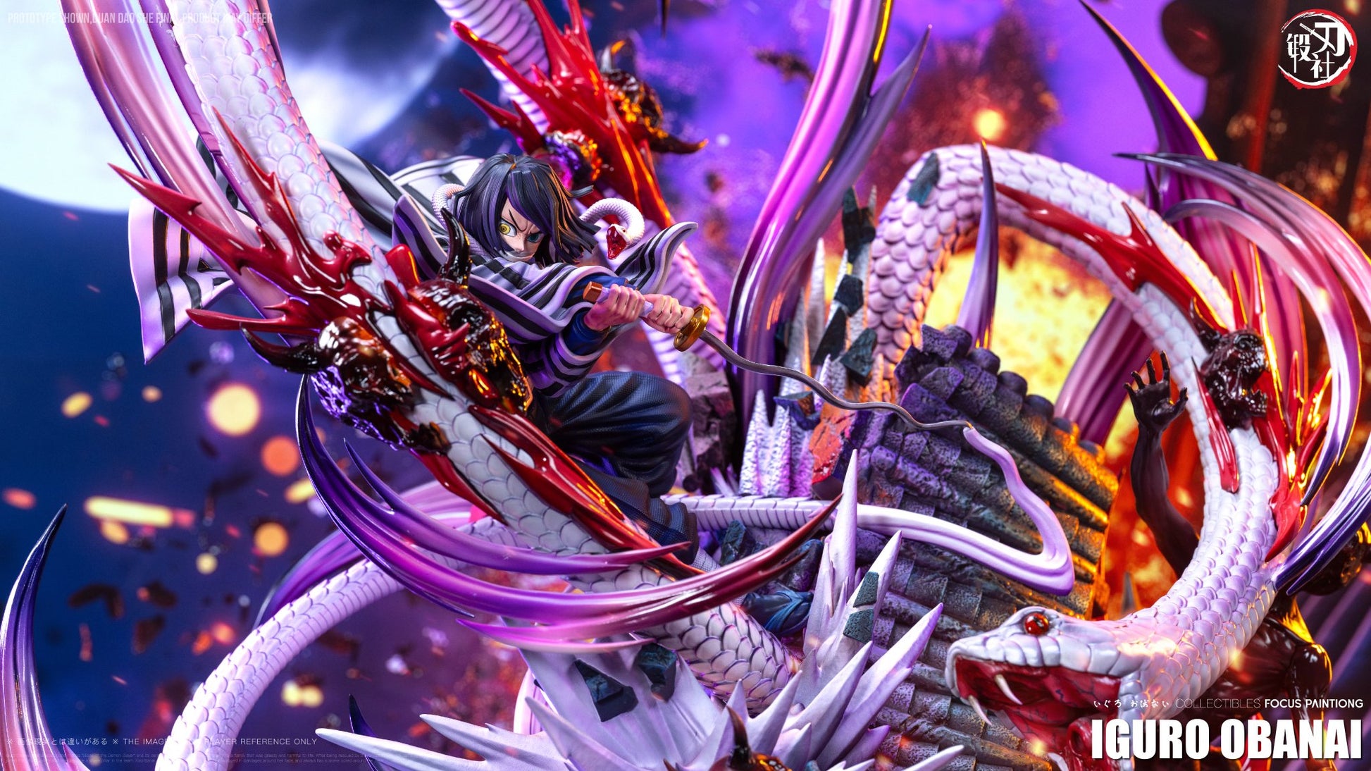 Dark Slate Gray Figura Demon Slayer | Obanai Iguro | DDS Studio | Tienda Anime | Tico Ofertas