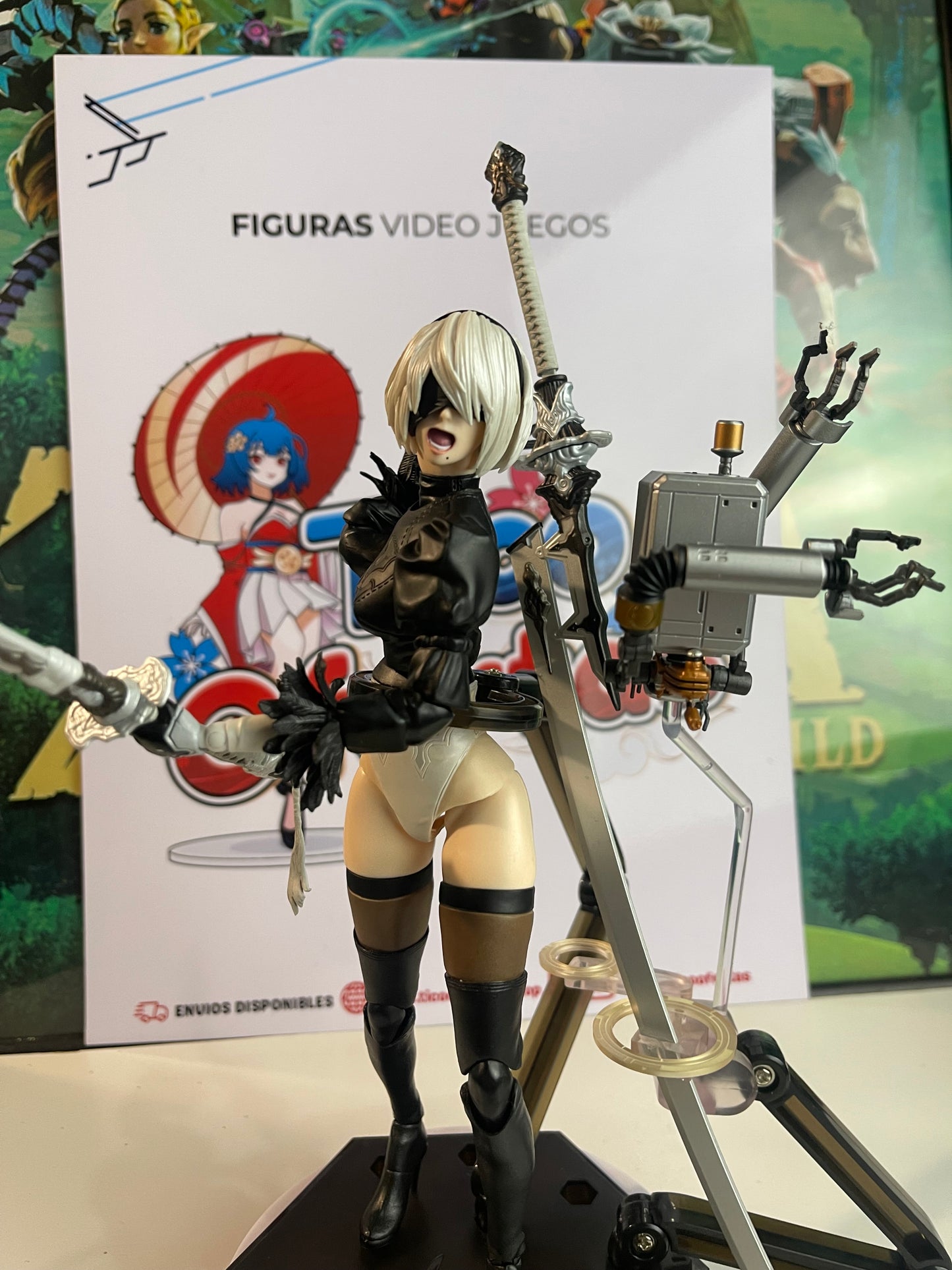 Figura de Acción Play Arts Kai - NieR 2B Tipo B DX Edición Deluxe 26CM | Tienda Anime Costa Rica - Tico Ofertas