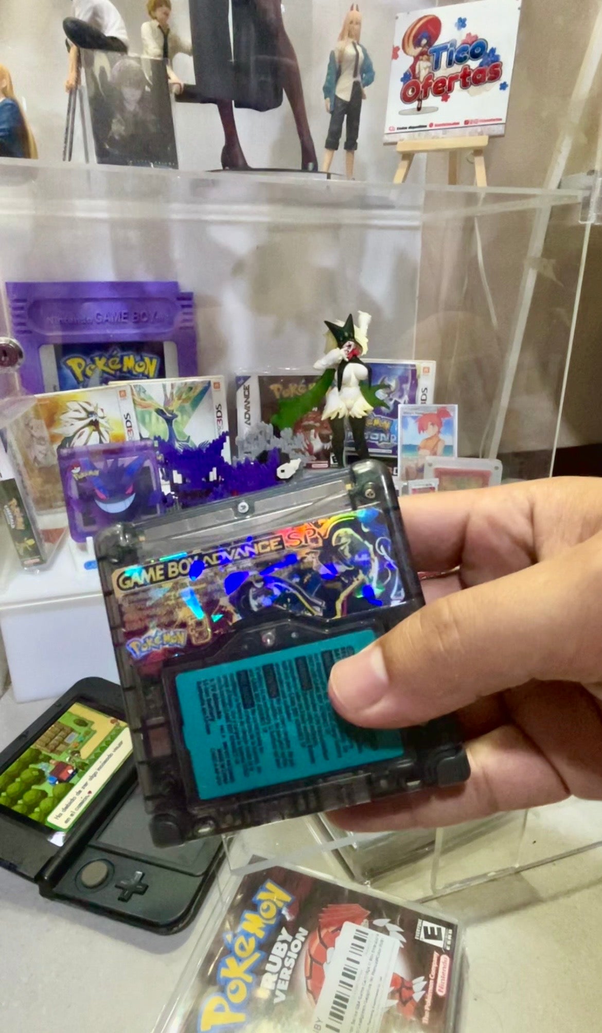 Game Boy Advance SP Custom Rayquaza en Costa Rica – Consola retro edición colección con caja | Tienda videojuegos Costa Rica Nintendo